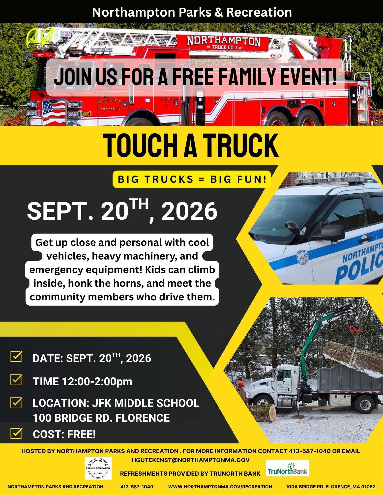This Sunday, September 20 – FREE Family Event hosted by Northampton Parks & Recs
